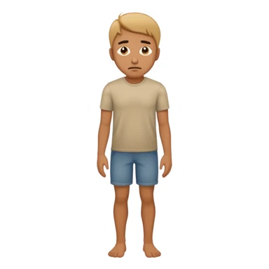 The sad man full body ultra realistic sticker