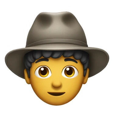 Boy with a cool hat  sticker