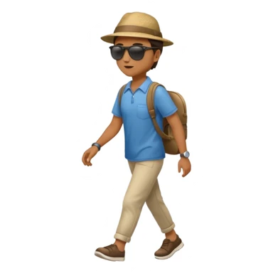 persona caminando sticker