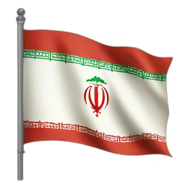 Old Iran flag sticker