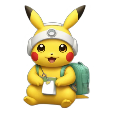 pikachu therapist sticker