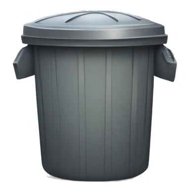 Cartoon trashcan humanized with arms and legs sticker