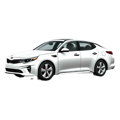white kia optima sticker