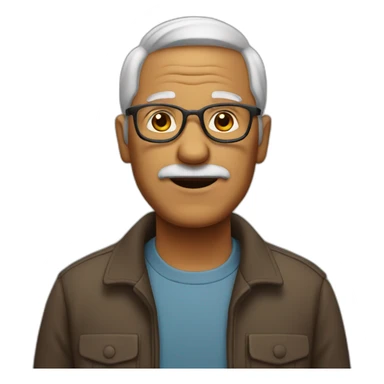 Medium Tone grandpa sticker