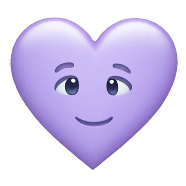 A pastel purple heart sticker