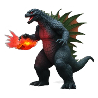 Godzilla caught red handed sticker