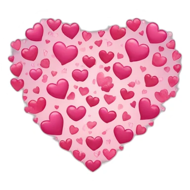 Lots of hearts and sparkles sticker