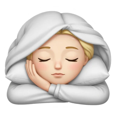 sleepy face sticker