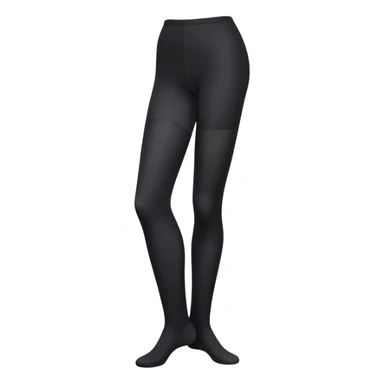 Black opaque tights folded neatly sticker
