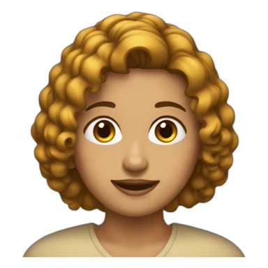 Maestra pelo castaño corto tipo bob sticker