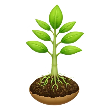 growing emoji, eager to learn more and happy, happy seed germinating sticker