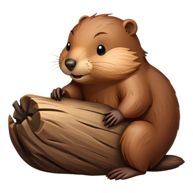 Beaver with inscription good night  sticker