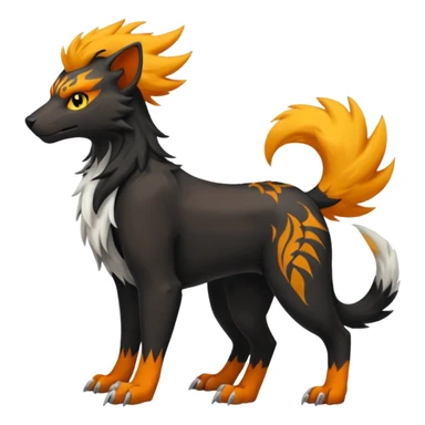 Houndoom-Tigress-Luxray-Silvally-Gryphon-fusion (full body) sticker