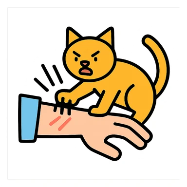 cat attack sticker