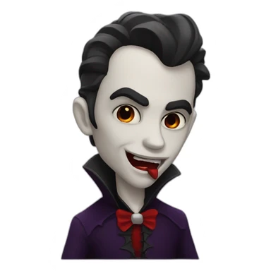 chat vampire bisous sticker