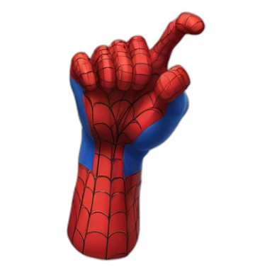 spider-man muscle hand sticker