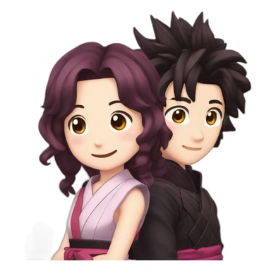 Nezuko et tanjiro sticker
