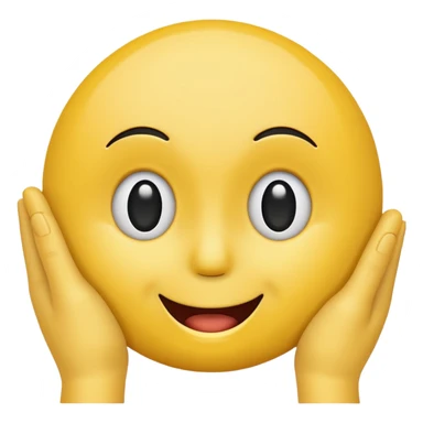 smiley face putting hand on forehead sticker