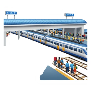 railway station in PNG format sticker