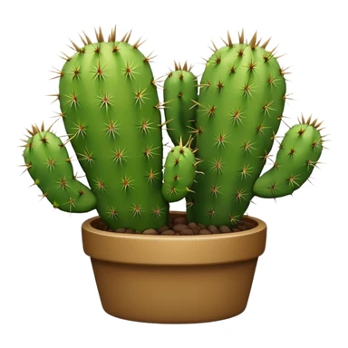 green cactus, cute, minimal sticker