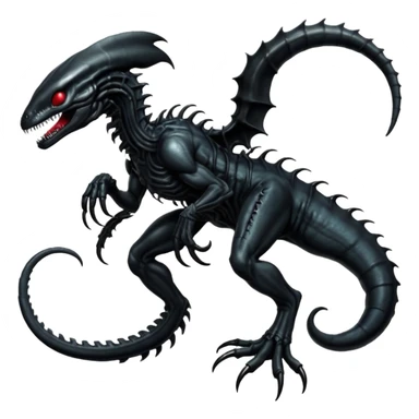  Venom-Salandit-Xenomorph-hybrid-fantasy-creature (full body) sticker