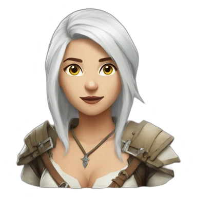 Cirilla Witcher sticker