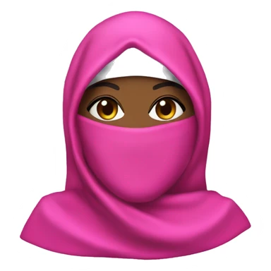 pink niqab drag queen sticker