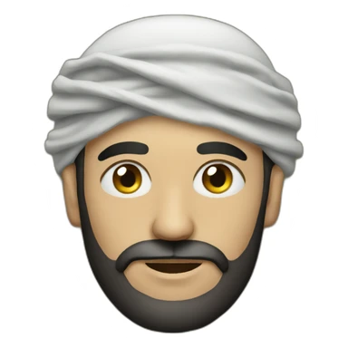 A man wearing a Jordanian shemagh sticker