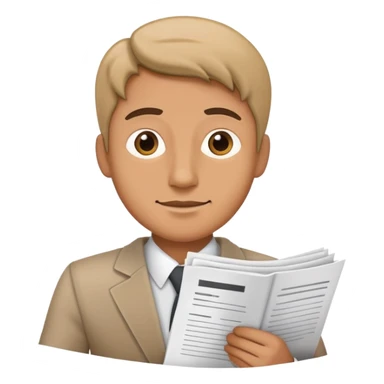 man holding documents and papers sticker