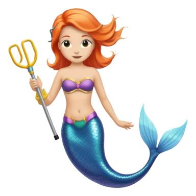 Mermaid wearing a snorkel  sticker