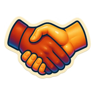 handshake  sticker