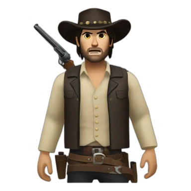 John marston rdr2 sticker