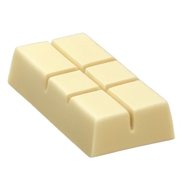 White chocolate bar sticker