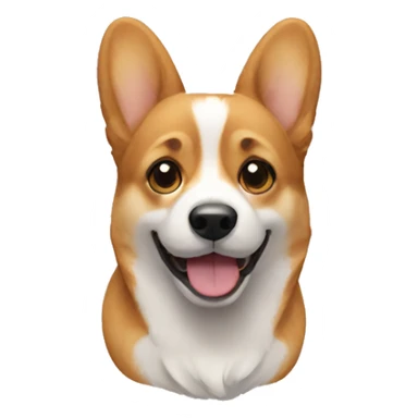 Dog corgi bit sticker