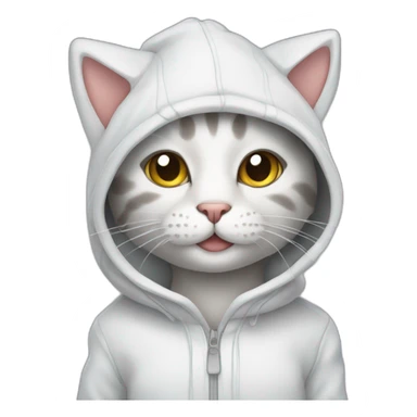 cat in lather outfit sticker