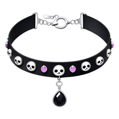 kawaii goth choker  sticker