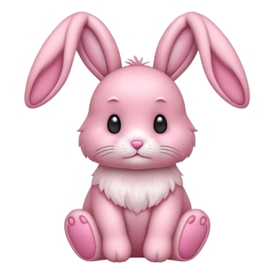 Pink bunny sticker