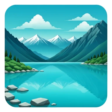 himalayan lake scary sticker