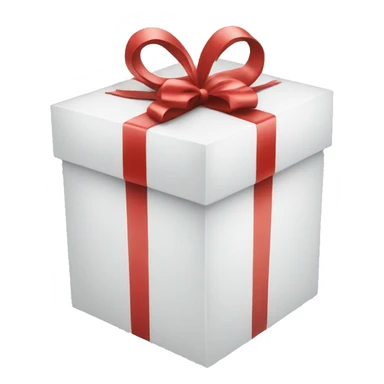 Gift on Xmas white box  sticker