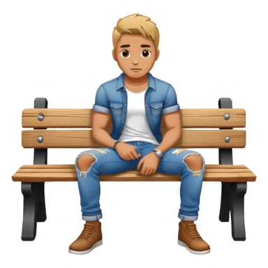 Мужчина садится на банку и она лопается sticker