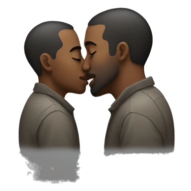 Man and man kissing sticker