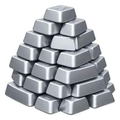 a mountain of aluminum ingots sticker