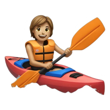 Claramorgane and kayak sticker