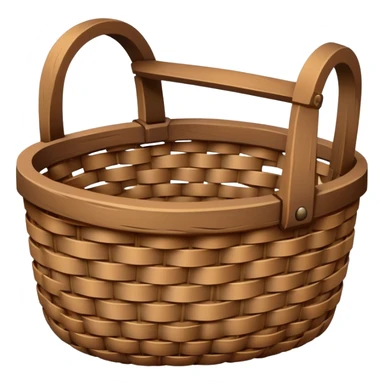 brown basket  sticker