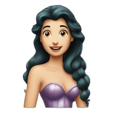 little mermaid 1989 sticker