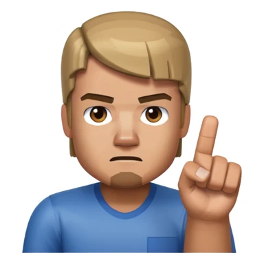 A minecraft character Steve which is doing mean 67 sticker