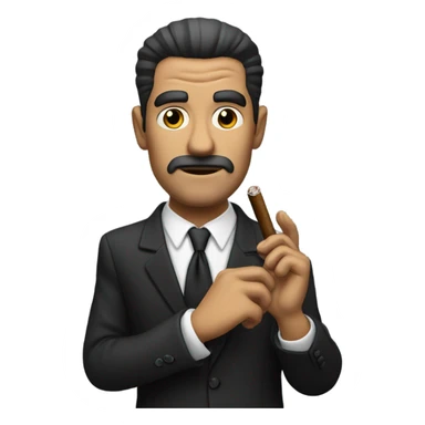 Mafia guy with cigar sticker