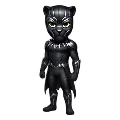 disney black panther full body with a mask sticker