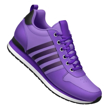 purple sneakers aerobic sticker