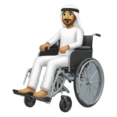 arab on wheelchairs sticker